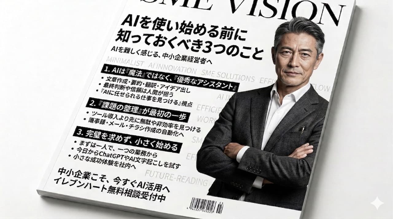 中小企業がAIを使い始める前に知っておくべき3つのこと
